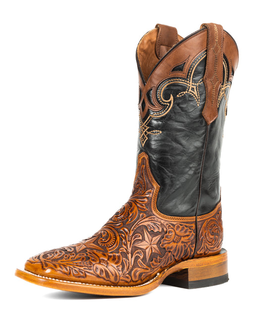 Star Hand-Tooled Boots