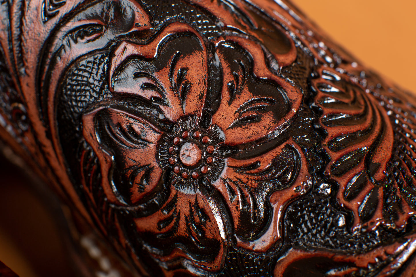 Floral Hand-Tooled Boots