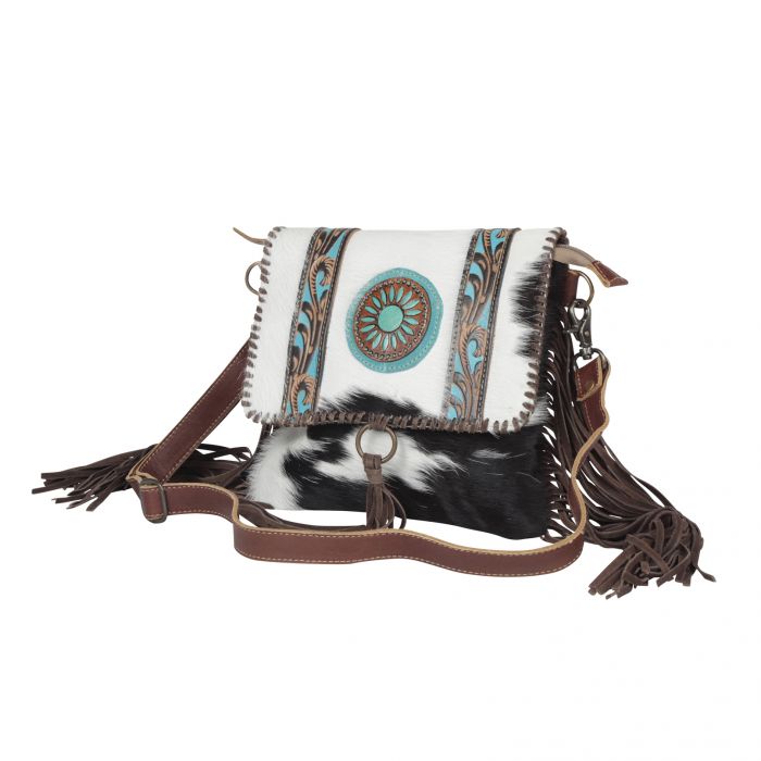 Turquoise Sun Fringe Bag