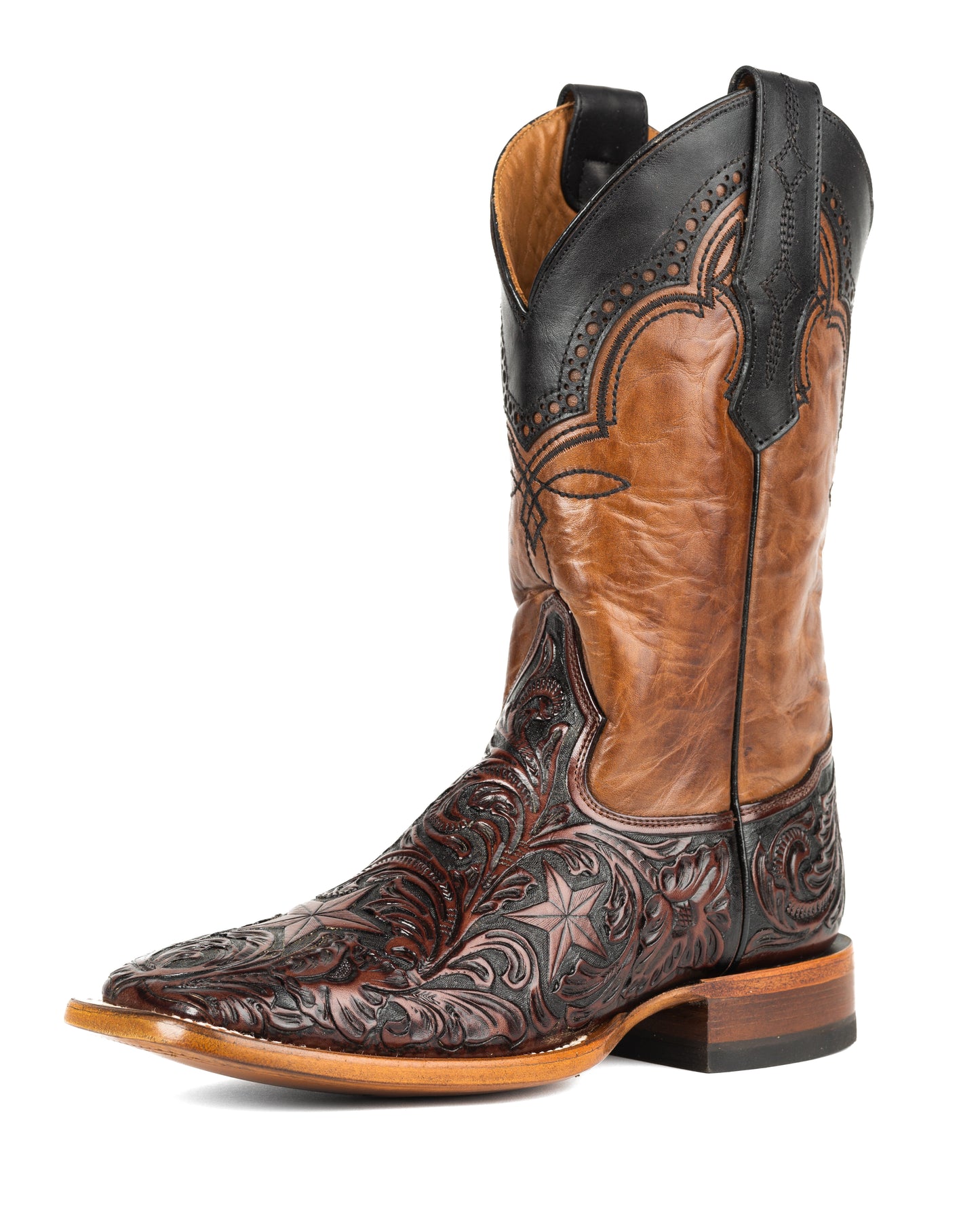 Star Hand-Tooled Boots